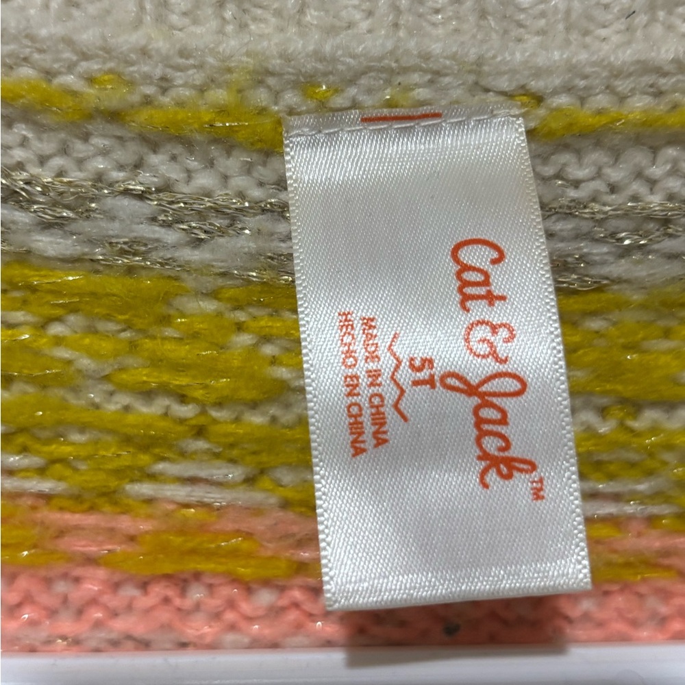 Cat & Jack Multicolor Patterned Sweater - Picture 4 of 4